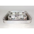 Round Silver takeaway food Aluminium Foil Container